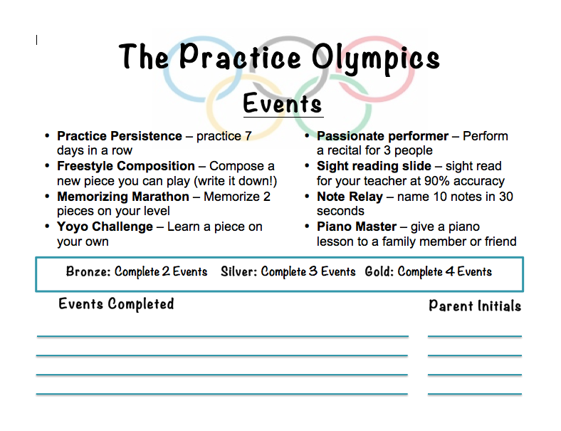 Practice Olympics - Wrap Up