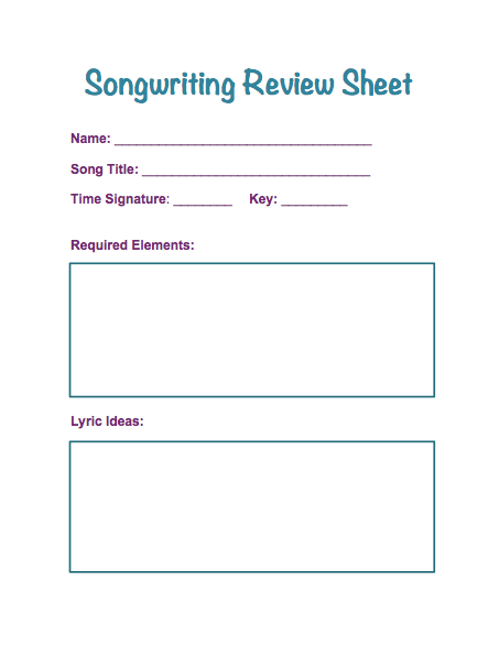 Songwriting Review
